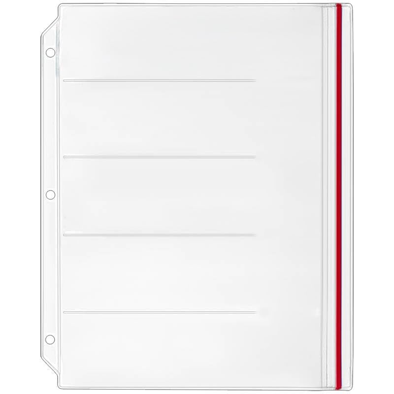 STORE SMART StoreSMART â€“ Zipper Binder Page for Embroidery & Cross-Stitch Floss Thread Skeins, Holds 5 Skeins - 10-Pack - (DP600-5-FLOSS-10) - Image 3